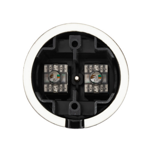 Розетка двойная компьютерная RJ45 черная «Болонь» TDM