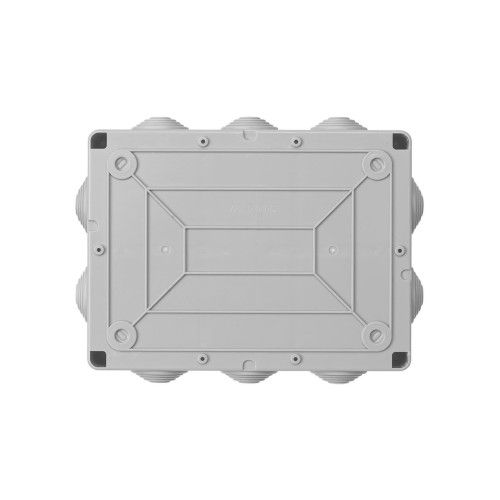 Распаячная коробка ОП 190х140х70мм, прозрач. крышка, IP55, 10 гермовводов, инд. штрихкод, TDM