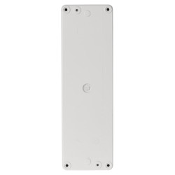 Корпус КП104 c козырьком для кнопок, 4 места, ABS желтый, IP66 TDM