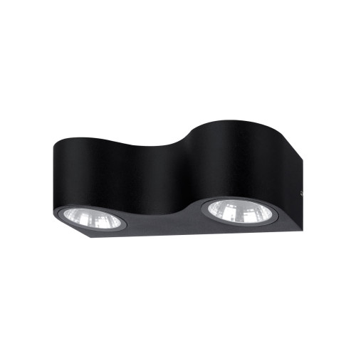 Светильник настенный LED, Дуэт, 4х3 Вт, 3000 К, L200 мм, алюм./черн., вверх/вниз, IP65, TDM