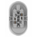 Розетка двойная 2П открытой установки IP20 10А белая 
