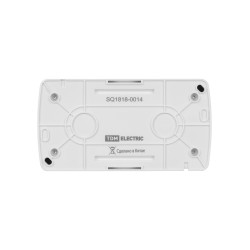 Розетка двойная 2П+3 открытой установки IP54 16А с крышкой белая