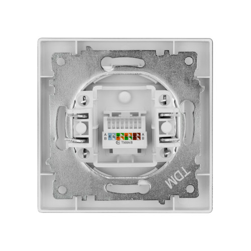 Розетка компьютерная RJ45 черная 