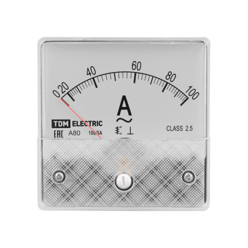 Амперметр А80Н 100А/5А-2,5, трансформаторного включения, (без поверки), TDM