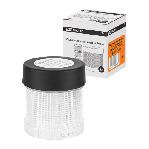 Модуль светосигнальный 70 мм прозрачный (LED 24В DC) IP54 TDM
