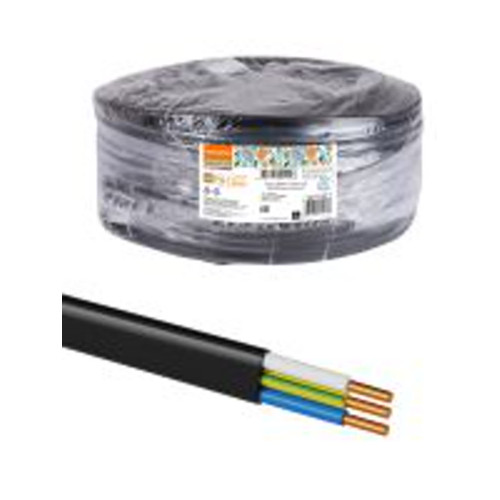 Провод ВВГмб-П нг(А)-LS 3х4 220/380 (100м) Народный