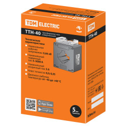 Трансформатор тока измерительный ТТН 40/600/5- 5VA/0,5-Р TDM