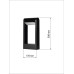 Светильник садово-парковый LED, Аура, H300 мм, 6 Вт, 3000 K, алюм./черн., IP65, TDM