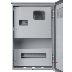 Корпус металлический ЩУ-3ф/1-0-12 IP66 (ЩУРН-3/12 IP66) с опломбировкой счётчика (542х347х180) TDM