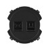 Розетка телефонная RJ11 + компьютерная RJ45 агат, 
