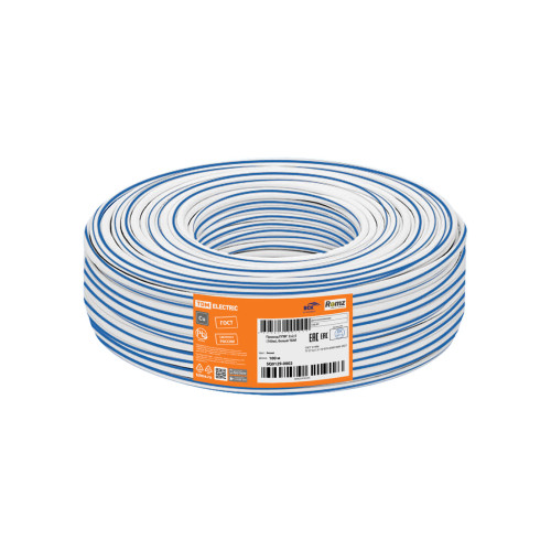 Провод ППВГ 2х2.5 (100м), белый ТDM