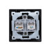 Розетка телефонная RJ11 + компьютерная RJ45 графит 