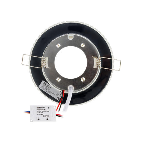Светильник встраиваемый СВ 03-17 GX53 230В LED подсветка 5 Вт зеркальный/хром TDM