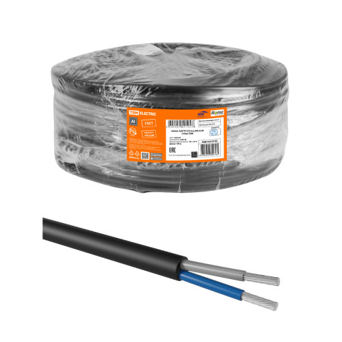 Кабель АсКГТП-ХЛ 2х2,5(N)-0,66 ГОСТ (100м) TDM