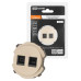 Розетка телефонная RJ11 + компьютерная RJ45 шампань, 