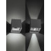 Светильник настенный LED, Кватро, 2х3 Вт, 4000 К, Н100 мм, алюм./бел., вверх/вниз, IP65, TDM