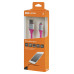 Дата-кабель, ДК 21, USB - Lightning, 1 м, силиконовая оплетка, розовый, TDM