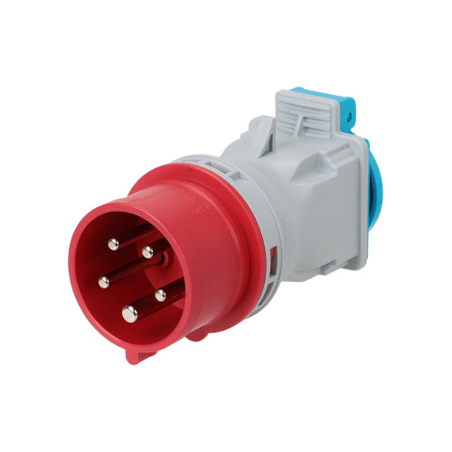 Адаптер IP44 16A с 3Р+PЕ+N 380В на 2Р+PЕ 220В TDM