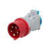 Адаптер IP44 16A с 3Р+PЕ+N 380В на 2Р+PЕ 220В TDM