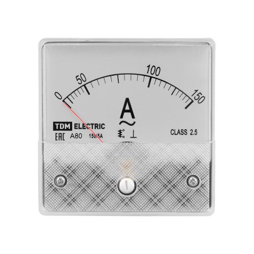Амперметр А80Н 150А/5А-2,5, трансформаторного включения, (без поверки), TDM