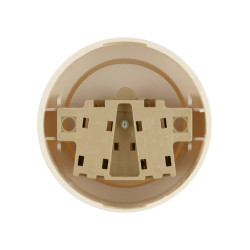 Розетка 2П открытой установки IP20 10А сл. кость