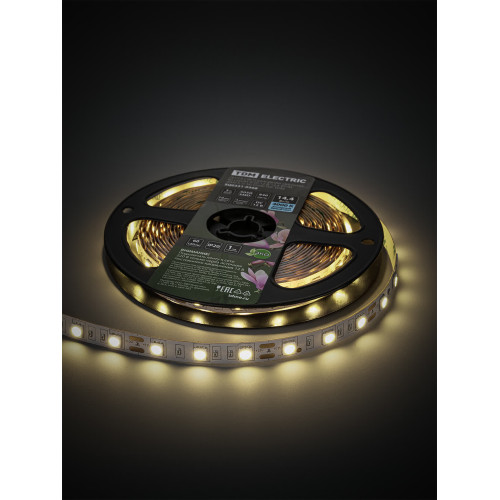 Лента светодиодная SMD5050-60 LED/м-IP20-12 В-14,4 Вт/м-4000 К (5 м) блистер TDM