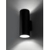 Светильник настенный LED, Тубо, 2х6 Вт, 4000 К, H252 мм, алюм./черн., вверх/вниз, IP65, TDM