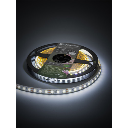 Лента светодиодная SMD2835-120 LED/м-IP20-12 В-9,6 Вт/м-6000 К (5 м) блистер TDM