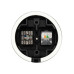 Розетка телефонная RJ11 + компьютерная RJ45 черная «Болонь» TDM