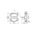 Розетка телефонная RJ11 + компьютерная RJ45 платина, 