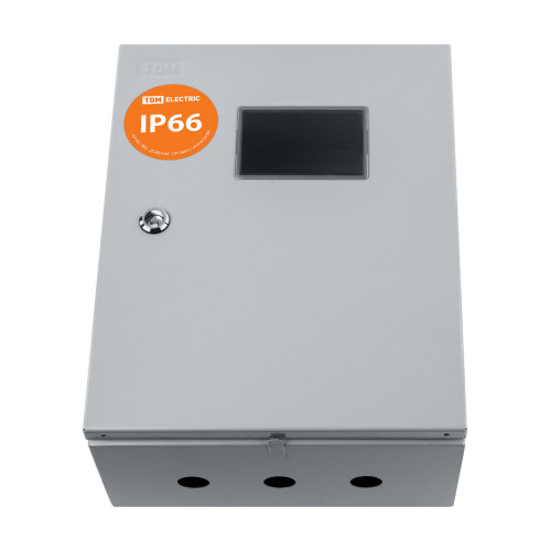 Корпус металлический ЩУ-1ф/1-0-12 IP66 (ЩУРН-1/12 IP66) (395х310х165) TDM
