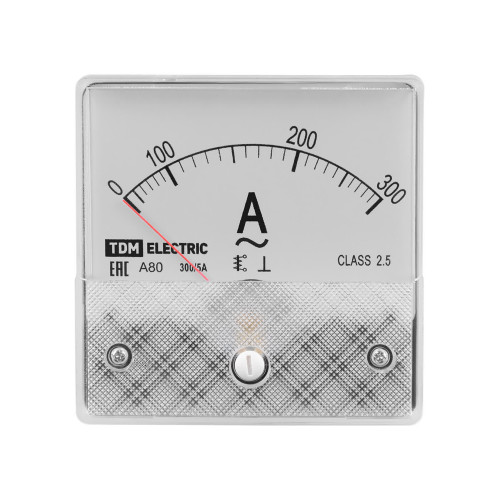 Амперметр А80Н 300А/5А-2,5, трансформаторного включения, (без поверки), TDM