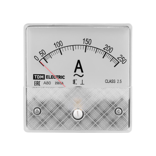 Амперметр А80Н 250А/5А-2,5, трансформаторного включения, (без поверки), TDM