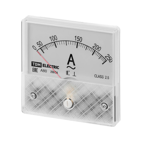 Амперметр А80Н 250А/5А-2,5, трансформаторного включения, (без поверки), TDM