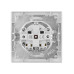 Розетка 2П+З 16А 250В IP44 с крышкой черная 