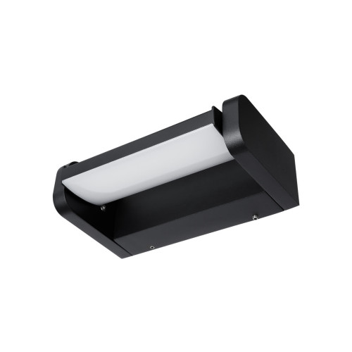 Светильник настенный LED, Аура, L200 мм, 6 Вт, 3000 K, алюм./черн., IP65, TDM