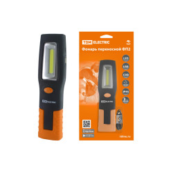 Фонарь переносной светодиодный ФП2, 5 Вт, 240 лм, Li-Ion 3,7 В 1,3 A*ч, USB, магн, TDM