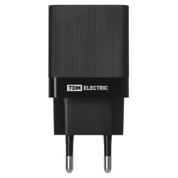 Сетевое зарядное устройство, СЗУ 8, Quick Charge 3.0, 3 А, 2 USB, черный, TDM