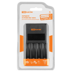 Зарядное устройство 18044 (1800 mA 4 слота АА/ААА 4 кан.), LCD-экран, 220 В, TDM